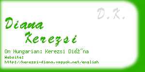 diana kerezsi business card